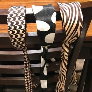 3 Satin covered headbands